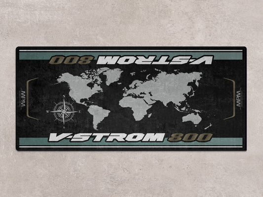 Designed Pit Mat for Suzuki V-STROM 800 Motorcycle - MM7375 - Howling Moto