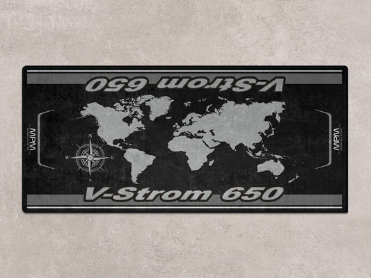 Designed Pit Mat for Suzuki V-STROM 650 Motorcycle - MM7380 - Howling Moto