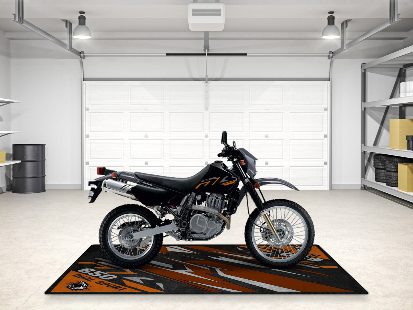 Designed Pit Mat for Suzuki DR650S Motorcycle - MM7381 - Howling Moto