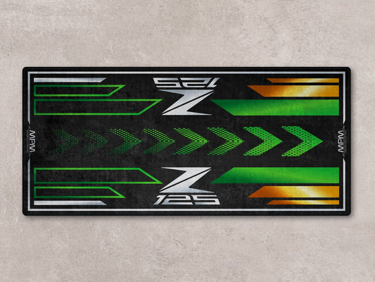 Designed Pit Mat for Kawasaki Z125 Motorcycle - MM7408 - Howling Moto