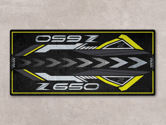 Designed Pit Mat for Kawasaki Z650 Motorcycle - MM7411 - Howling Moto