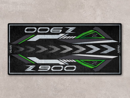 Designed Pit Mat for Kawasaki Z900 Motorcycle - MM7412 - Howling Moto