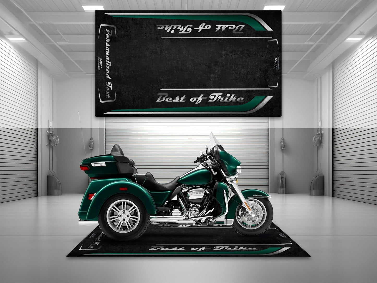 Motorcycle Mat for Trike Motorcycle "Best of Trike" - MM7433 - Howling Moto