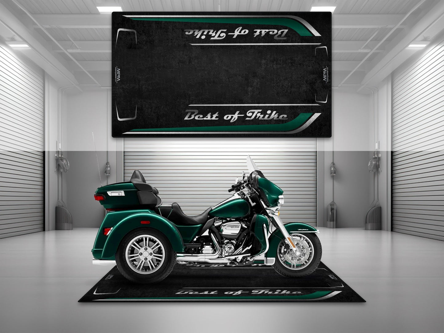 Motorcycle Mat for Trike Motorcycle "Best of Trike" - MM7433 - Howling Moto