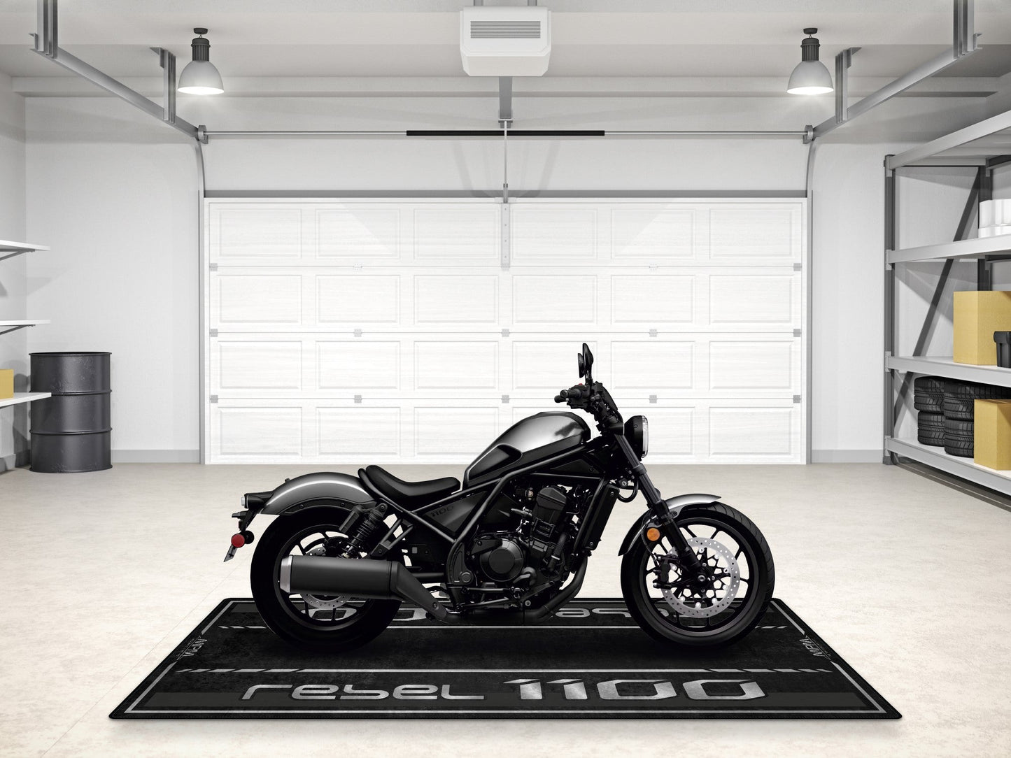 Designed Pit Mat for 2024 Honda Rebel 1100 Motorcycle - MM7438 - Howling Moto