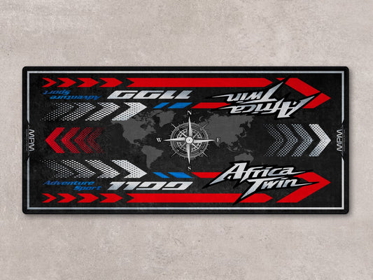 Designed Pit Mat for Honda Africa Twin Motorcycle - MM7452 - Howling Moto