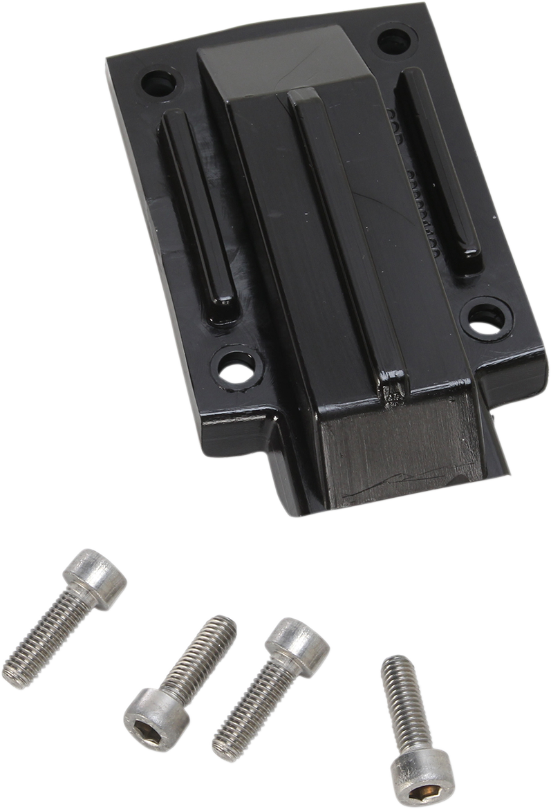Black Acerbis Chain Guide Replacement Insert 2.0 for Suzuki motorcycles, shown as a close-up of the body part.
