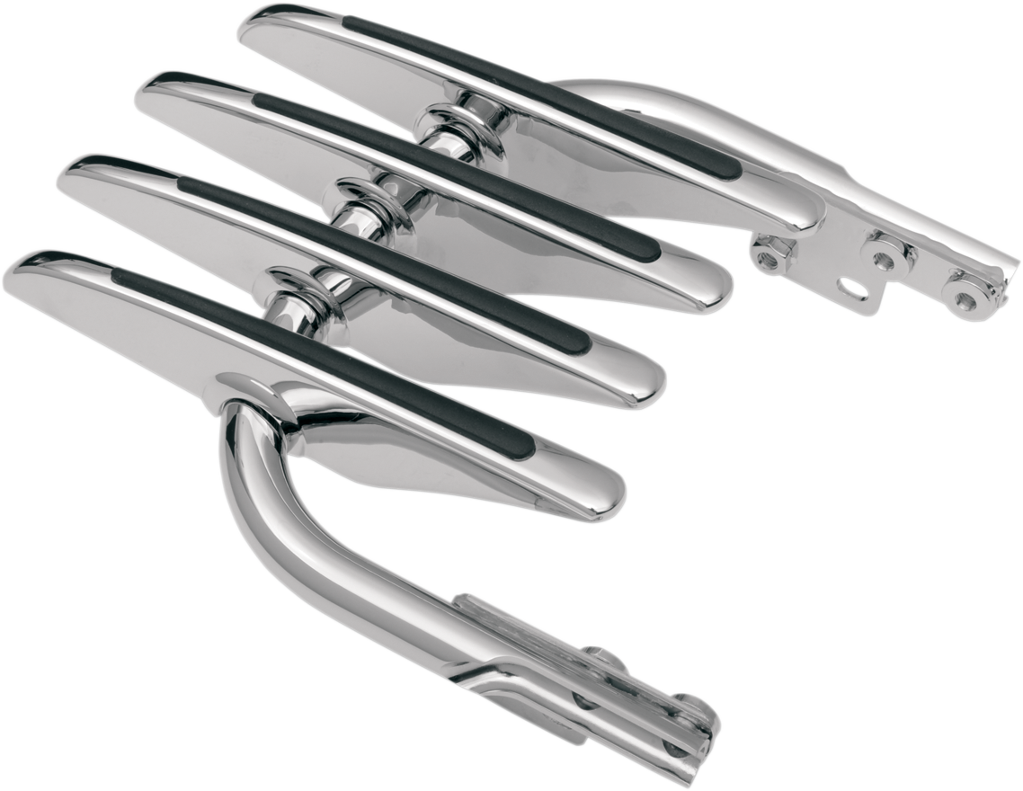 DRAG SPECIALTIES Streamliner luggage rack for Harley FLHR motorcycle, black metal with mounting hardware, part #76788A