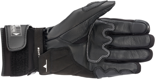 Alpinestars SP-365 Drystar® gloves in black and white, size 3XL, showcasing the durable motorcycle gloves design.