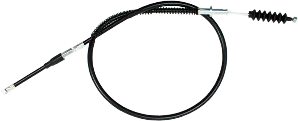 Motion Pro black vinyl clutch cable part 03-0187 with metal ends, designed for motorcycle clutch performance.