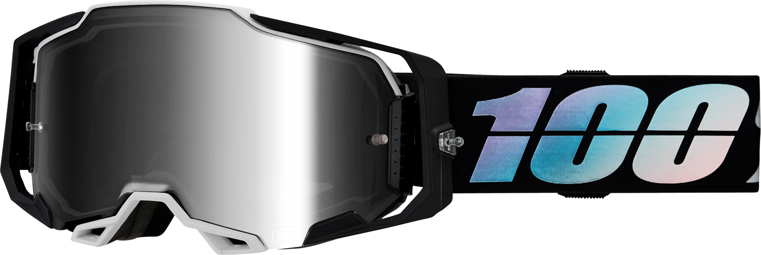 100% Armega Goggles - Krisp - Silver Mirror 50005-00019 - Howling Moto
