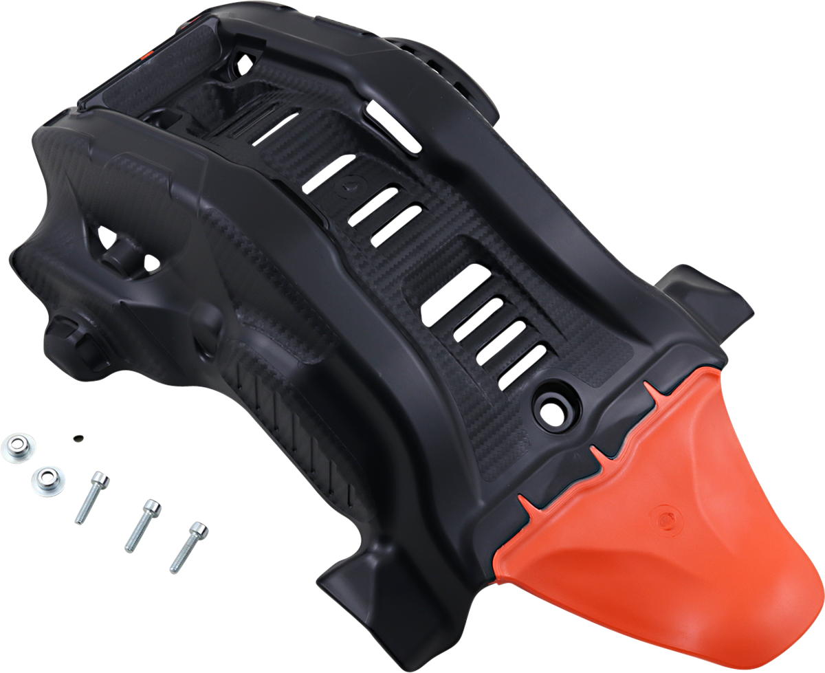 ACERBIS Skid Plate - Black/Orange - Gas Gas | Husqvarna | KTM 2791685229 - Howling Moto