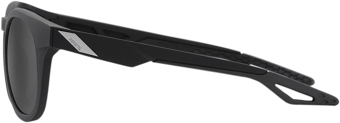 100% Campo Sunglasses - Matte Black - Smoke 61026-019-57 - Howling Moto
