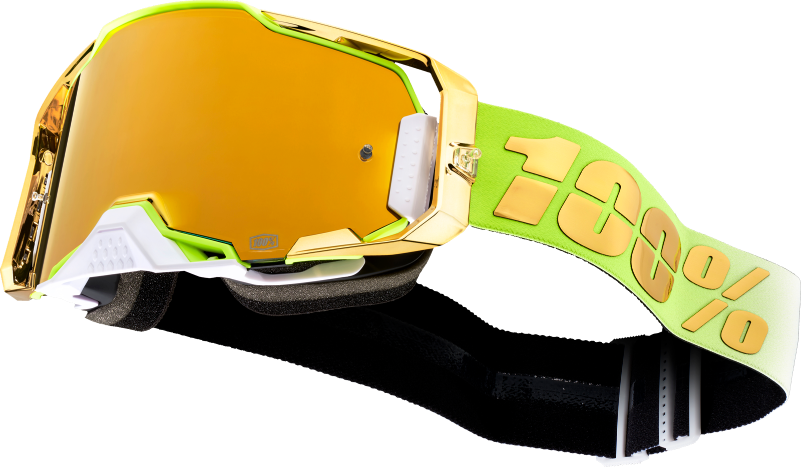 100% Armega Goggles - FeelGood - True Gold 50005-00007 - Howling Moto
