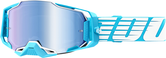 100% Armega Goggles - Oversized Sky - Blue Mirror 50005-00010 - Howling Moto
