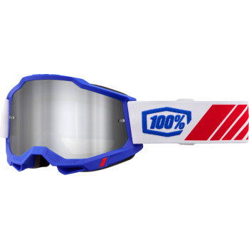 100% Accuri 2 Goggle - Kolby - Silver Mirror 50014-00050 - Howling Moto