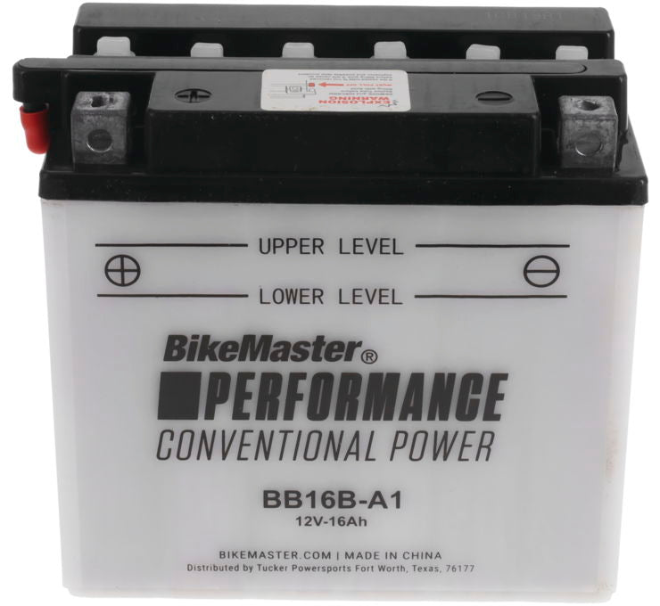 BikeMaster® Performance Conventional Batteries BB16B-A1 Battery, 180 CCA - Howling Moto