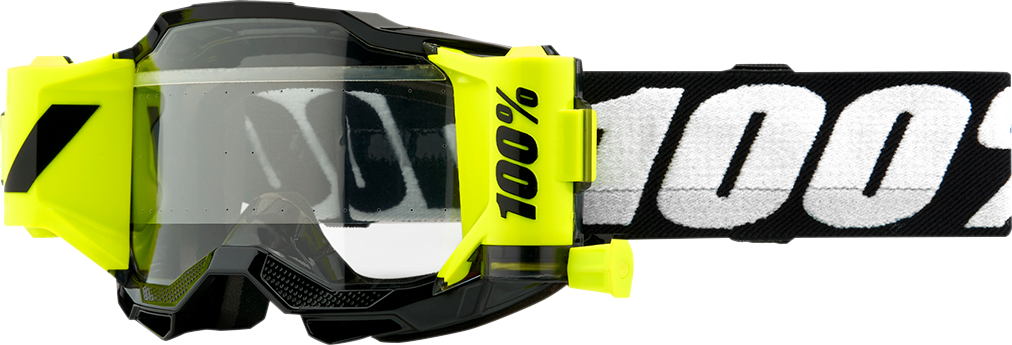 Bill's Exhausts Youth Accuri 2 Forecast Goggles in black with clear lenses, designed for youthful outdoor or sports activities.