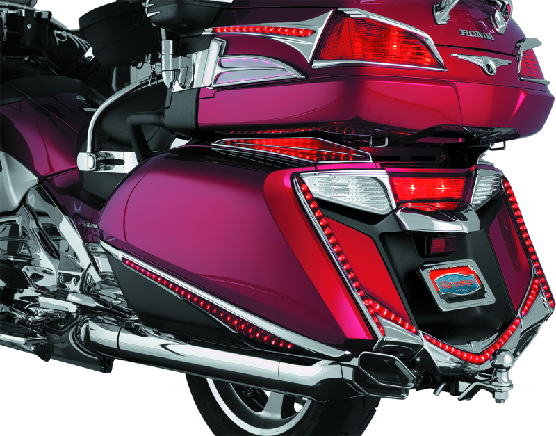 Kuryakyn, Kuryakyn LED Rear Fender Tip for Honda Gold Wing F6B 2013-2016 with Red Lens