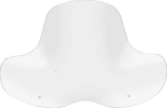 QuadBoss quick-release windshield for Honda TRX400EX and Can-Am Renegade ATV models, showing clear view of the durable plastic shield