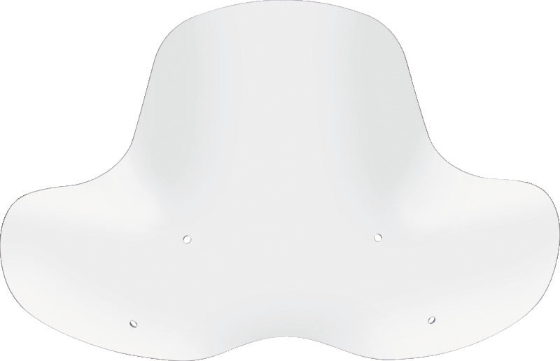 QuadBoss quick-release windshield for Honda TRX400EX and Can-Am Renegade ATV models, showing clear view of the durable plastic shield