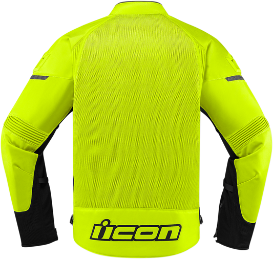 Bill's Exhausts ICON Contra2â„¢ Hi-Viz jacket in 3XL, showcasing bright safety color and durable fabric for high visibility.