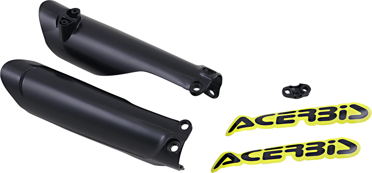 ACERBIS Lower Fork Covers for Inverted Forks - Black 2791510001 - Howling Moto