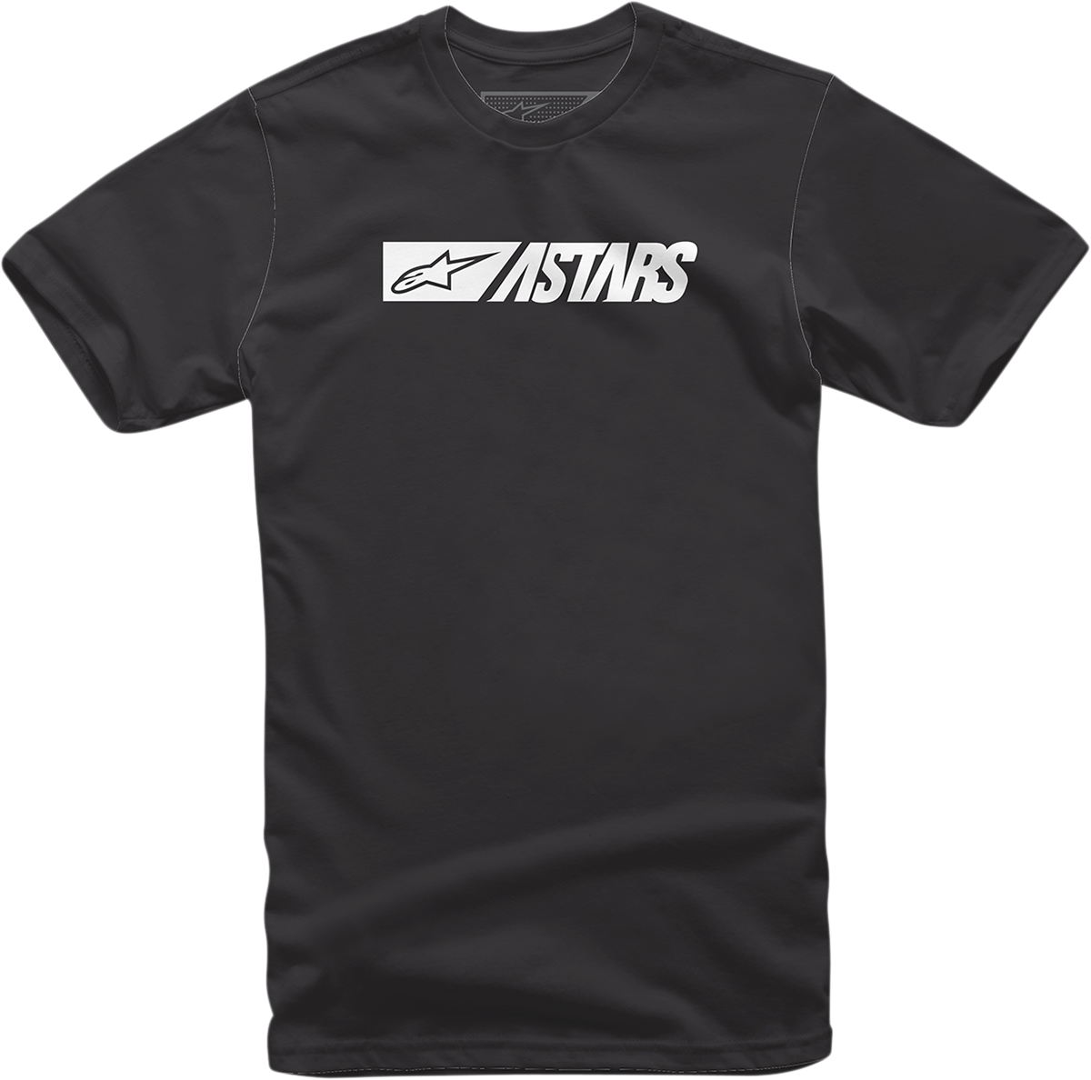 Black ALPINESTARS Reblaze T-Shirt in large size, casual fit with the brand logo visible on the front, designed for comfort and style.
