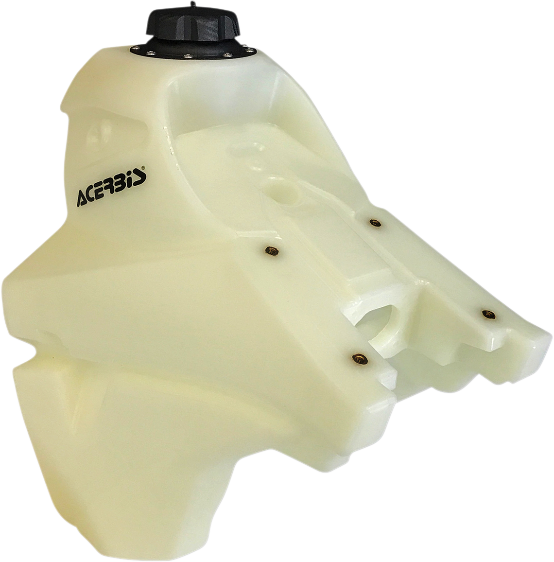 Acerbis natural gas tank for KTM, 3.0 gallons, motorcycle body part with brand label and mounting details visible.