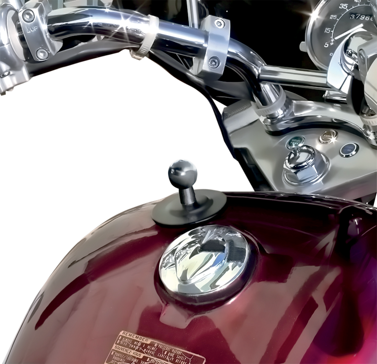 RAM MOUNTS Ball Mount - Adhesive Base RAP-B-378 - Howling Moto