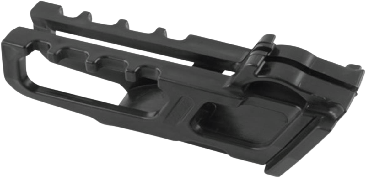 Black ACERBIS chain guide for Kawasaki motorcycles, designed to protect and guide the chain effectively.