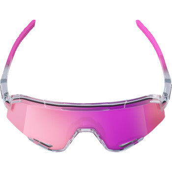 Gray and purple translucent Slendale sunglasses by Bill's Exhausts with sleek design and tinted lenses.