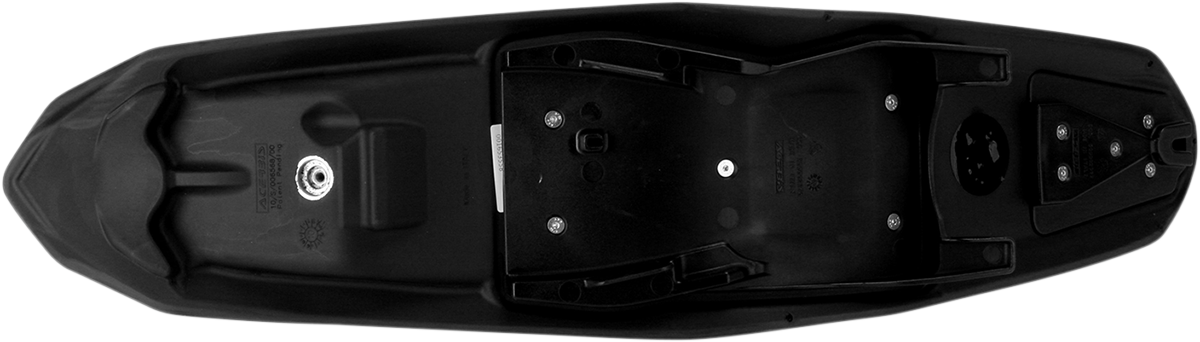 Black Acerbis X Seat for SX/SXF 2011-2016 motocross bikes, designed for comfortable riding and durable body support.