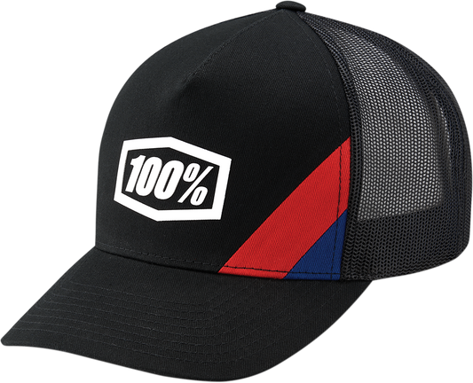 100% Cornerstone X-Fit Hat - ADK - Black 20045-00000 - Howling Moto
