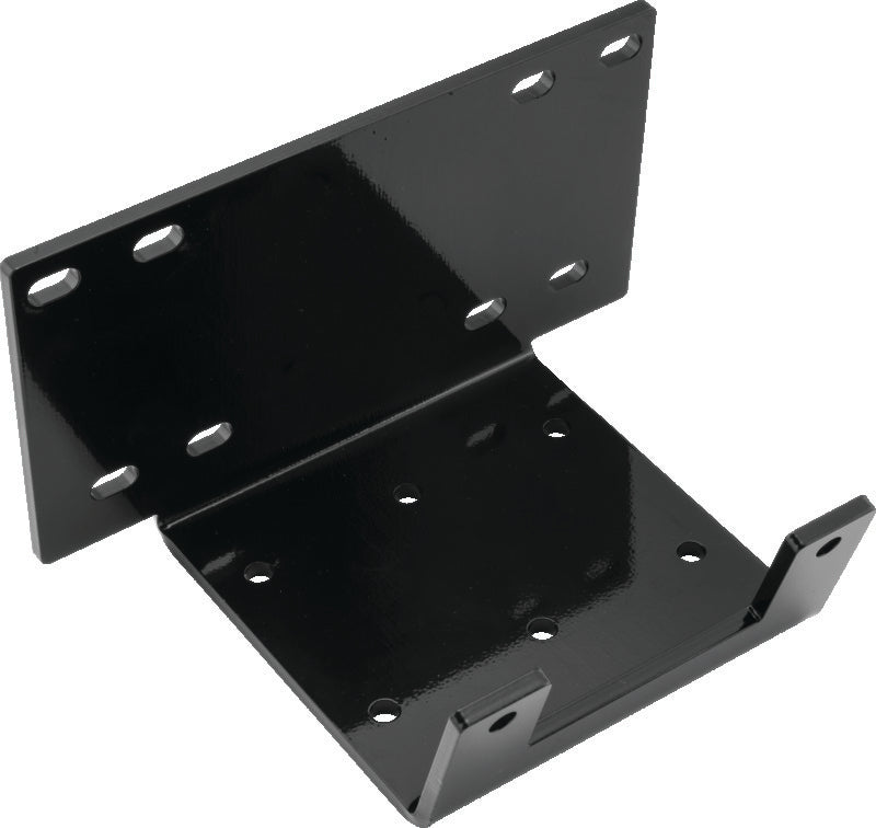 QuadBoss Kawasaki KVF750 Brute Force ATV winch mount part #568584 installed on the vehicle, showing sturdy metal construction.