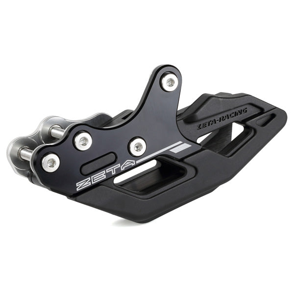 ZETA 3D chain guide for Kawasaki motorcycles, part number ZE82-1110, showing the black plastic guide with mounting brackets.