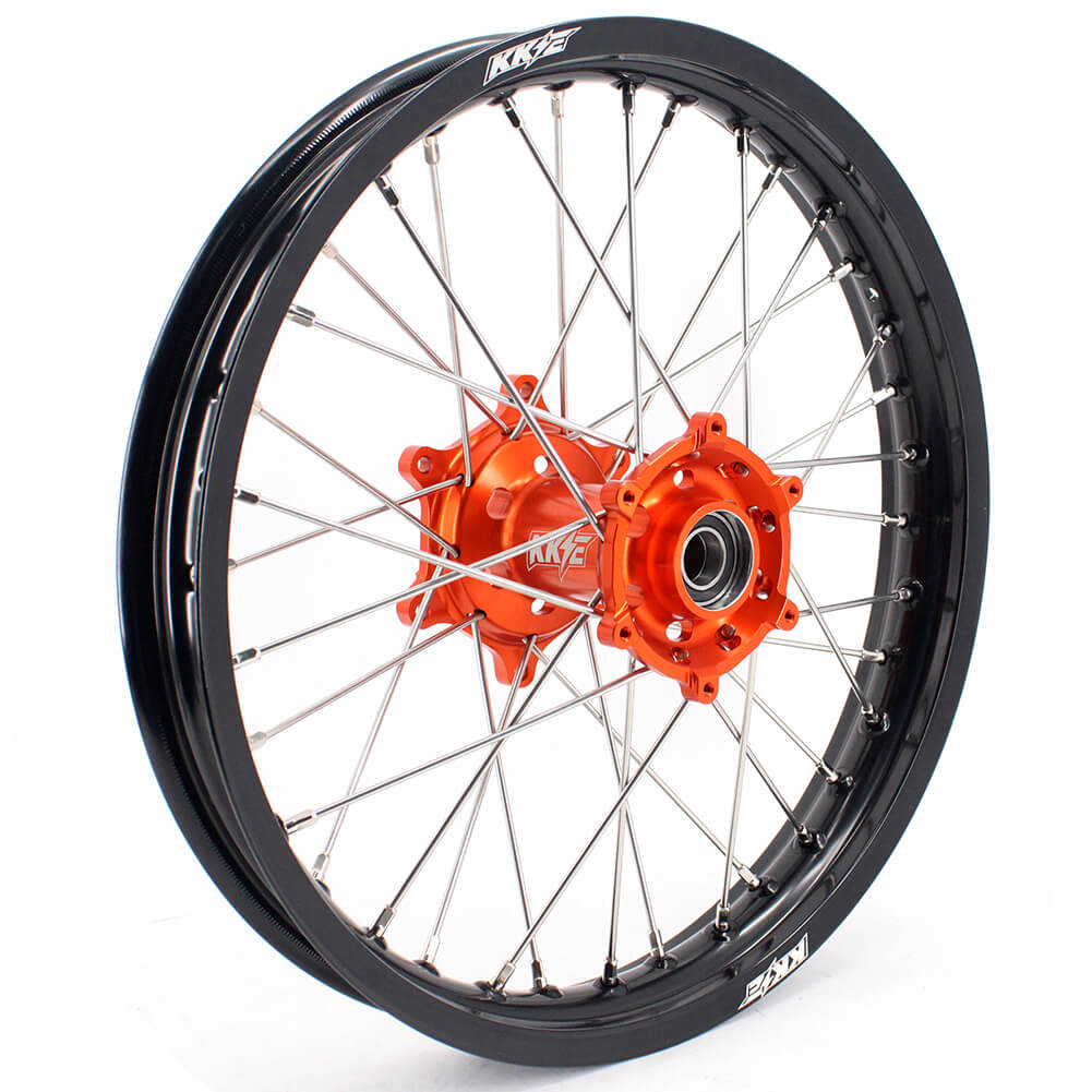 KKE 1.85*19 & 2.15*19 Flat Track Wheels for KTM EXC EXC-F EXC-W 125-530CC 2003-2024 Spoked Rims - Howling Moto