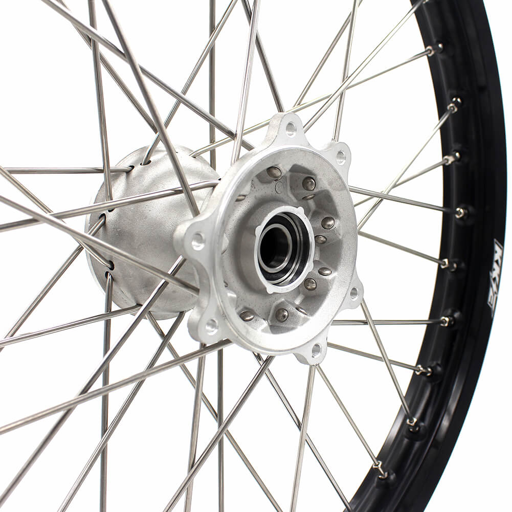 KKE 21" 19" MX Casting Alloy Wheels For HONDA CRF250R CRF450R CR125R CR250R 2002-2013 Silver&Black