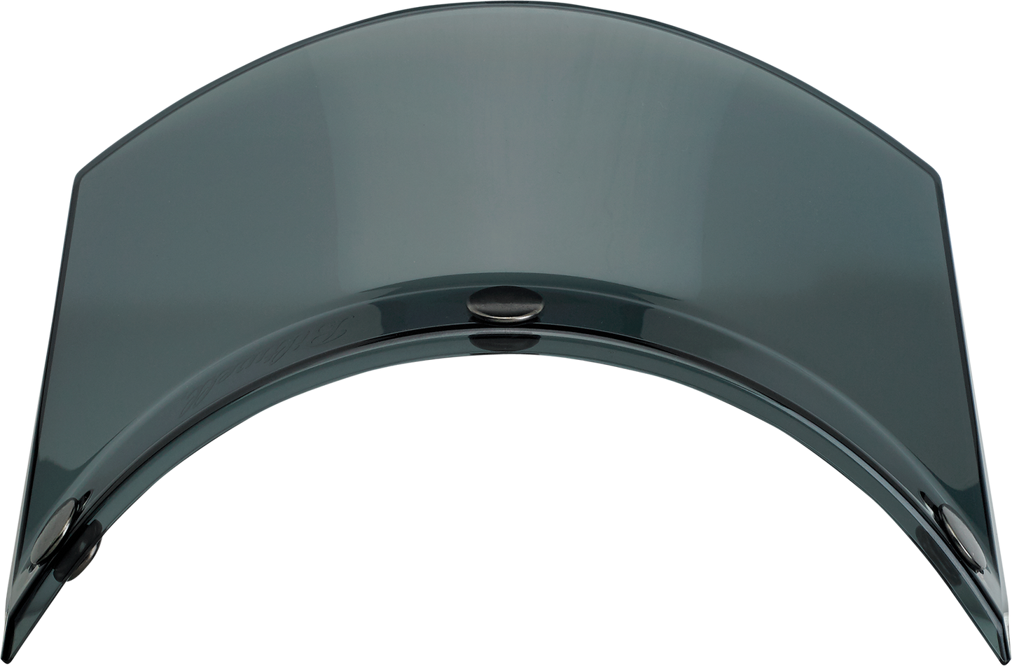 Bill's Exhausts BILTWELL Moto 3-Snap Smoke Visor for helmets, showing the tinted, smoke-colored motorcycle helmet visor.
