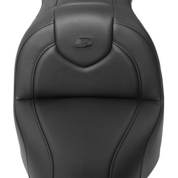 Bill's Exhausts SADDLEMEN RoadSofa™ motorcycle seat in black stitch, without backrest, designed for FXBR/S 2018-2020 models