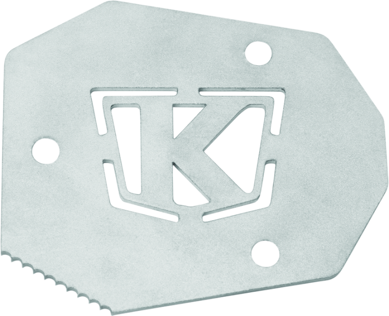 Kuryakyn Lodestar Kickstand Shoe for BMW R1200GS with tire bead breaking tool, providing enhanced stability and support.
