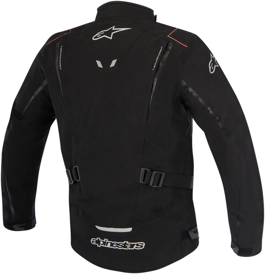 Black Alpinestars Yokohama Drystar® motorcycle jacket, XL size, with visible protective features and stylish design.
