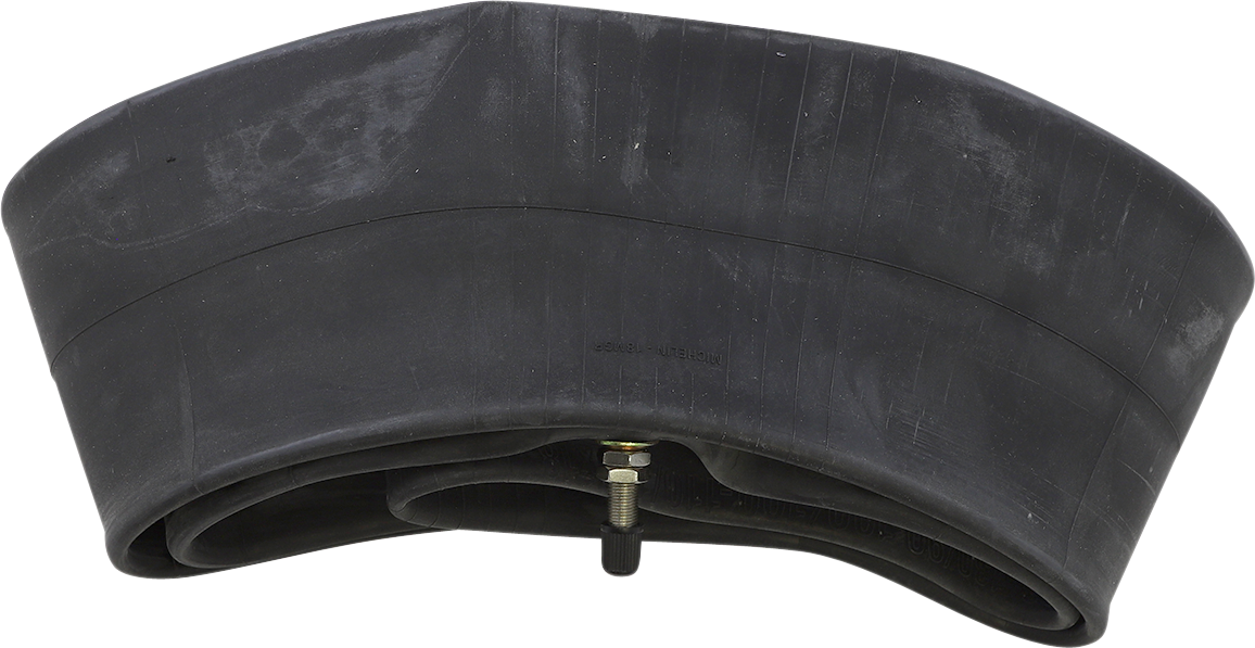 Michelin 18-inch standard inner tube with metal valve, TR-4 type, suitable for bicycle or motorcycle tires.