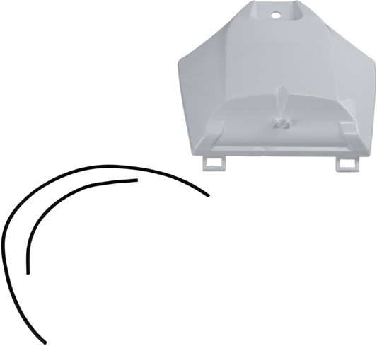 White Acerbis tank cover for motorcycle body, designed to fit models with part number 2685900002, featuring a smooth finish.