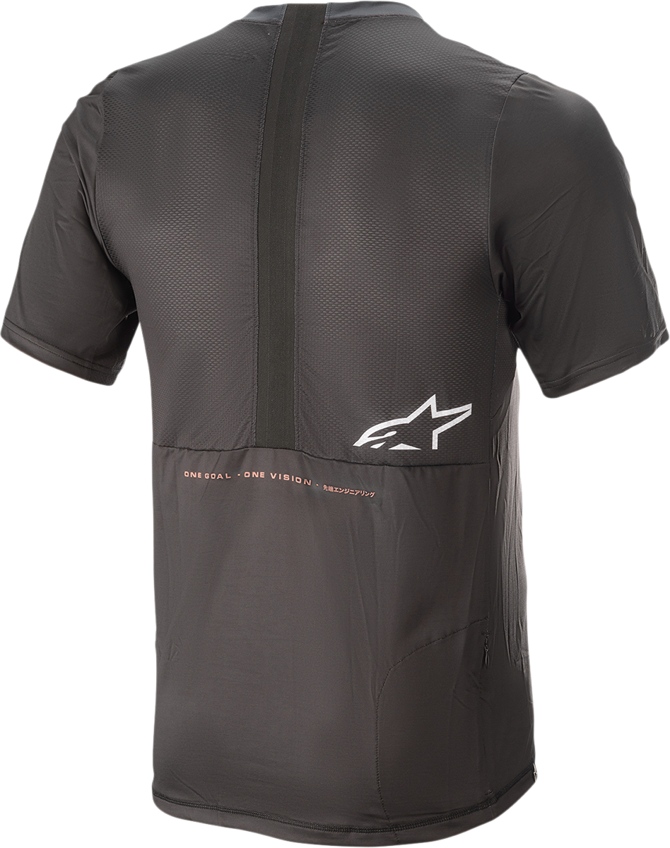 ALPINESTARS Alps 6.0 V2 Jersey - Short-Sleeve - Black/Coral - Large 1763921-1793-LG - Howling Moto