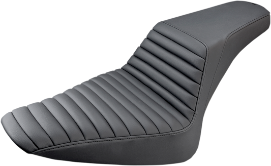 SADDLEMEN Step-Up Seat - Front Tuck-n-Roll - Black - FLS 812-26-171 - Howling Moto