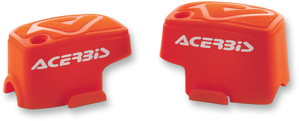 Acerbis Master Cylinder Cover in orange for Brembo brake system, compatible with 2016 motorcycle models.