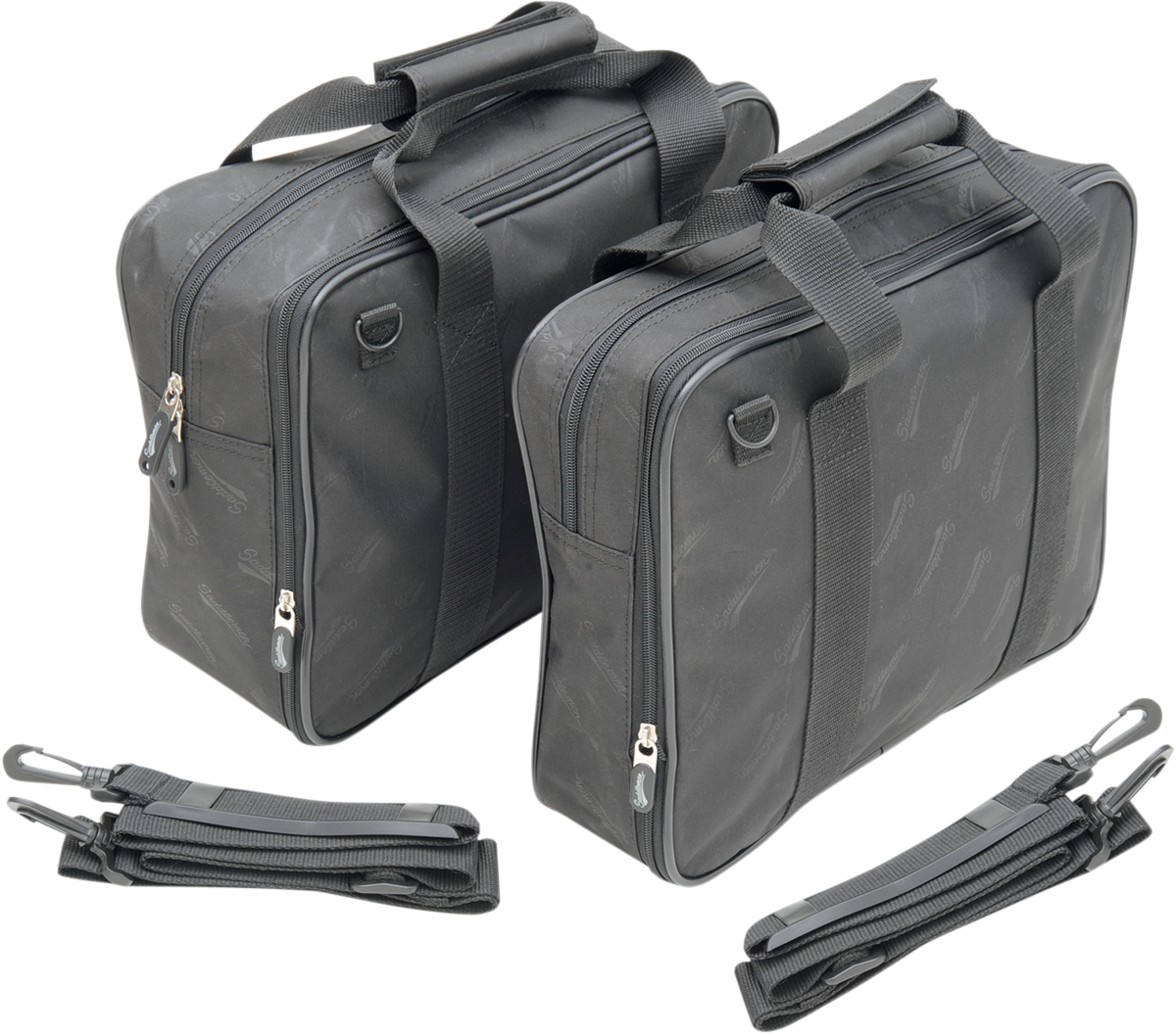Bill's Exhausts Saddlemen saddlebag liner for seats, with a durable interior and secure fit for motorcycle luggage storage.