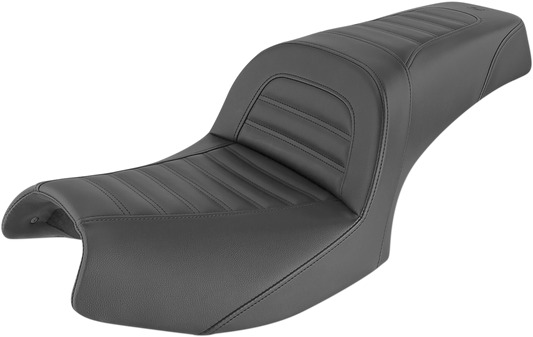 SADDLEMEN Slim Roll & Pleat Seat - Black - Indian I20-06-161 - Howling Moto