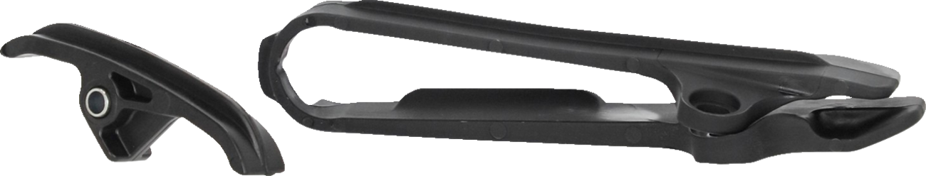 A black Acerbis chain slider for SX, TC, and MC 65 motorcycles, designed to protect the chain and swingarm.